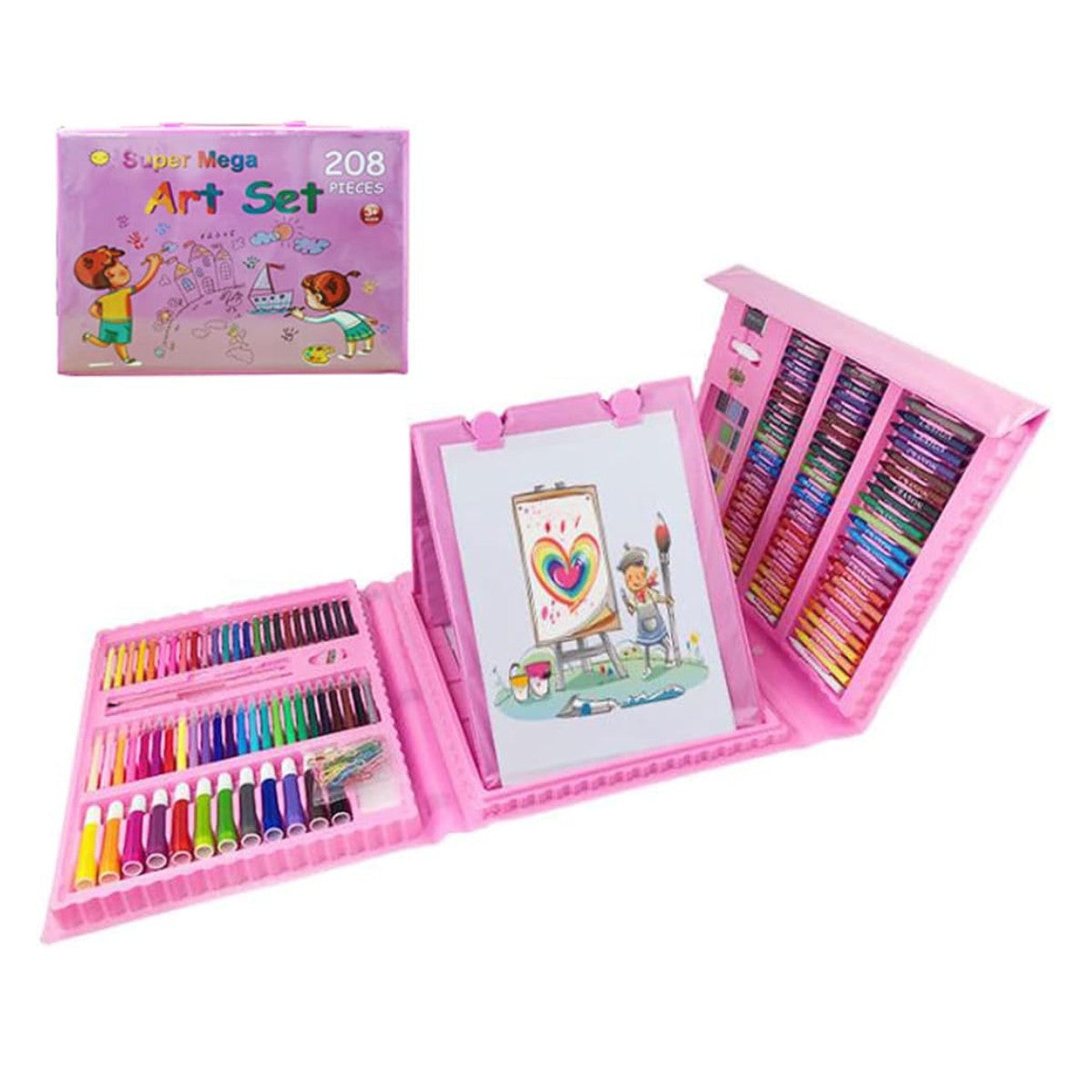 Set De Arte Maleta 208 Piezas Para Niños