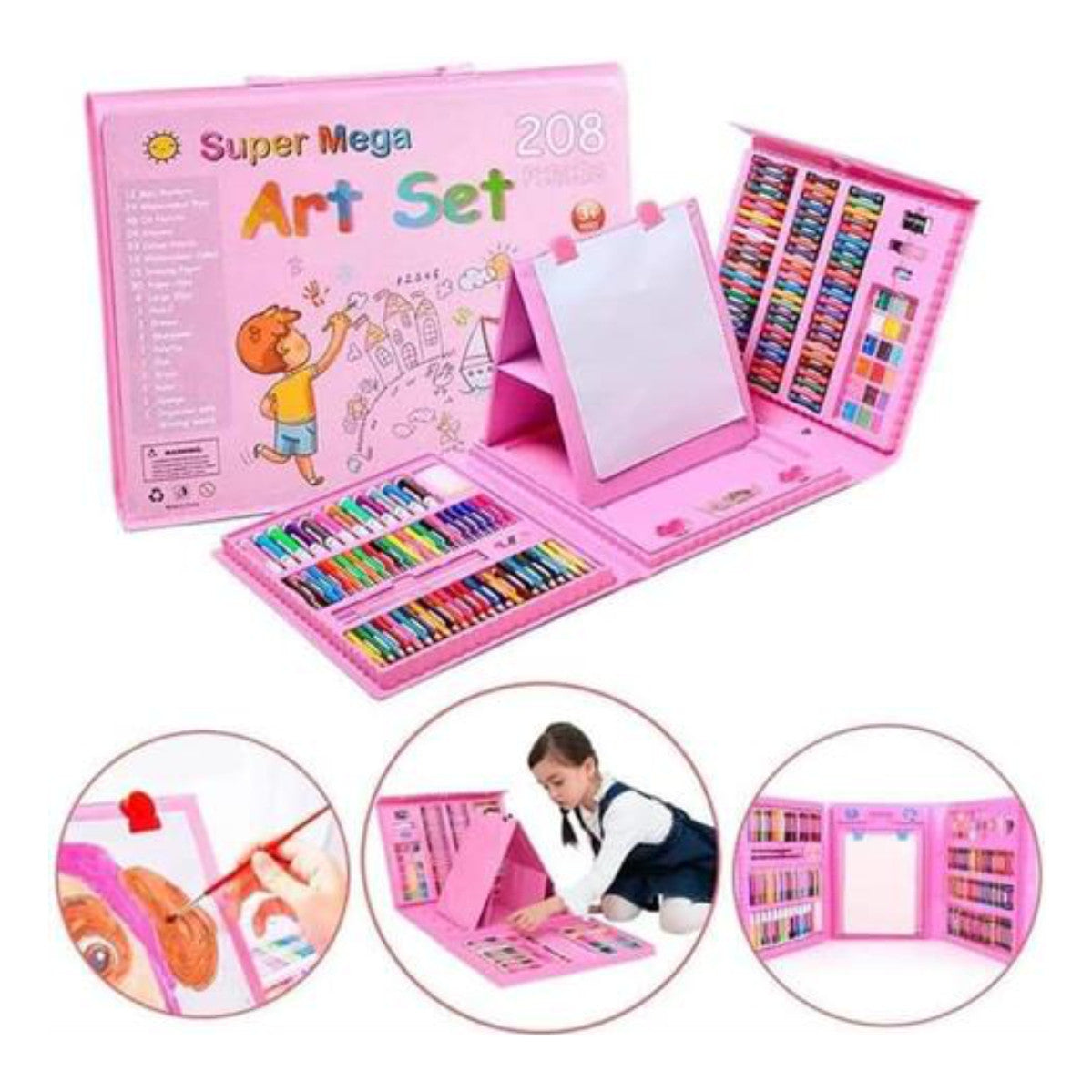 Set De Arte Maleta 208 Piezas Para Niños